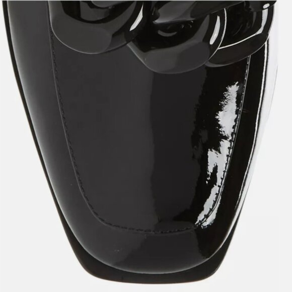NWB TORY BURCH Adrien Chain Bit Chelsea Bootie Black patent Leather 7 (Orig$428) - Picture 5 of 5